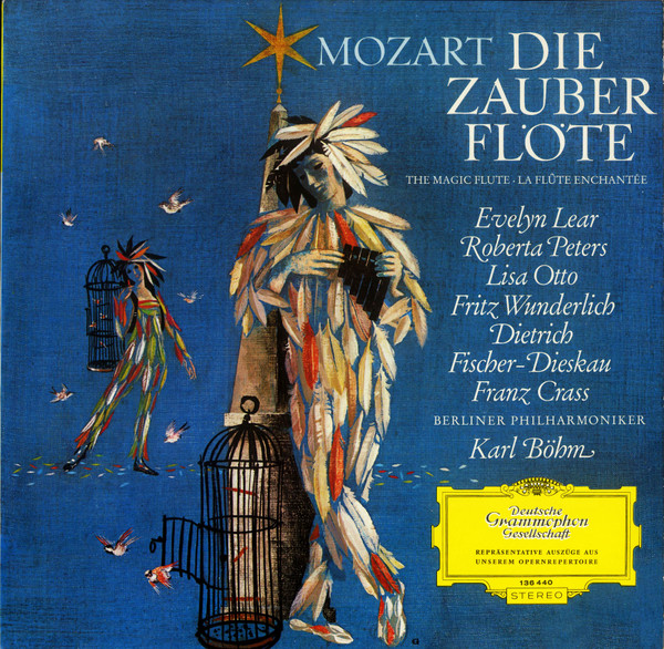 Cover Mozart* - Berliner Philharmoniker, Karl Böhm - Die Zauberflöte (The Magic Flute) (La Flûte Enchantée) (LP, Album, RP) Schallplatten Ankauf