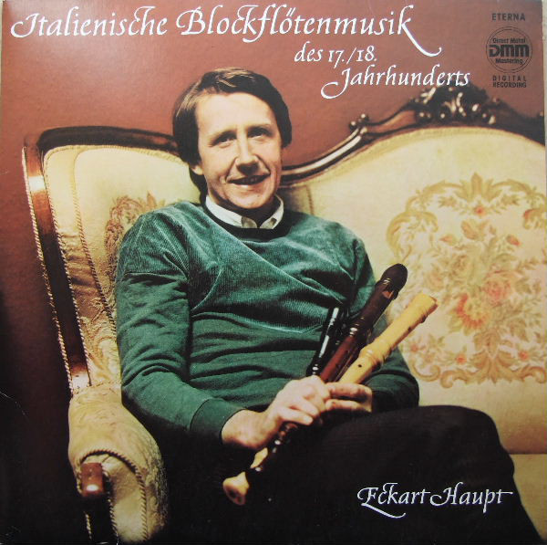 Cover Eckart Haupt - Italienische Blockflötenmusik Des 17./18. Jahrhunderts (LP, DMM) Schallplatten Ankauf