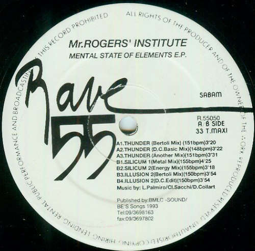 Cover Mr. Rogers' Institute - Mental State Of Elements E.P. (12, EP) Schallplatten Ankauf