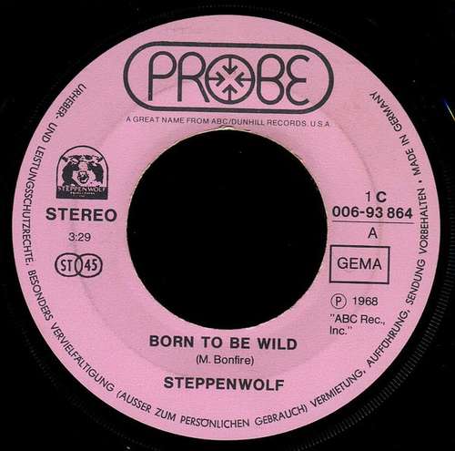 Cover Steppenwolf - Born To Be Wild / Magic Carpet Ride (7, Single) Schallplatten Ankauf