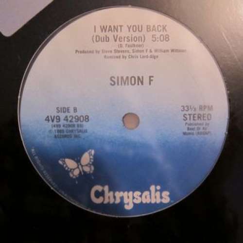 Cover Simon F* - I Want You Back (12) Schallplatten Ankauf