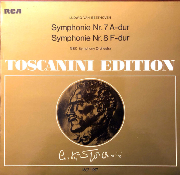 Cover NBC Symphony Orchestra, Arturo Toscanini / Beethoven* - Symphonie Nr. 7 A-Dur / Symphonie Nr. 8 F-Dur (LP, Comp) Schallplatten Ankauf