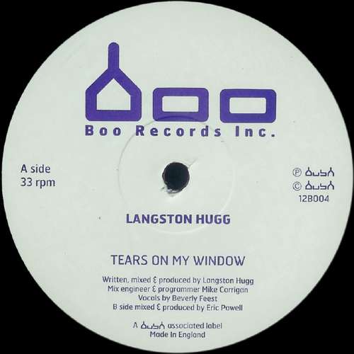 Cover Langston Hugg - Tears On My Window / High On High (12) Schallplatten Ankauf
