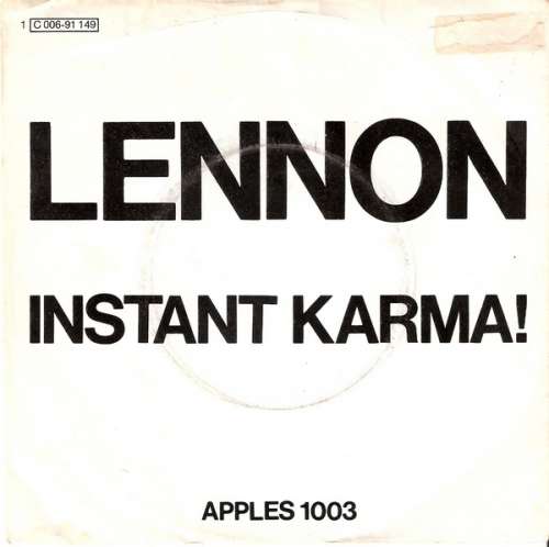 Cover Lennon* - Instant Karma! (7, Single) Schallplatten Ankauf