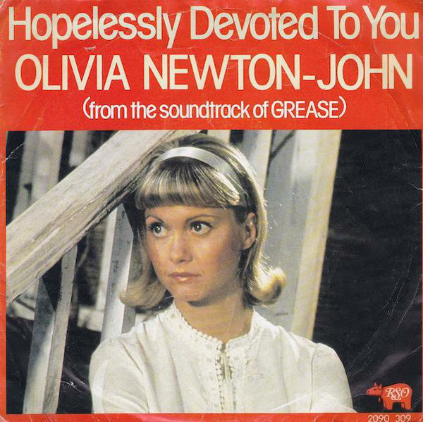 Cover Olivia Newton-John - Hopelessly Devoted To You (7, Single) Schallplatten Ankauf