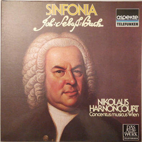 Cover Johann Sebastian Bach, Nikolaus Harnoncourt, Concentus Musicus Wien - Sinfonia (LP, Album, RE, Gat) Schallplatten Ankauf