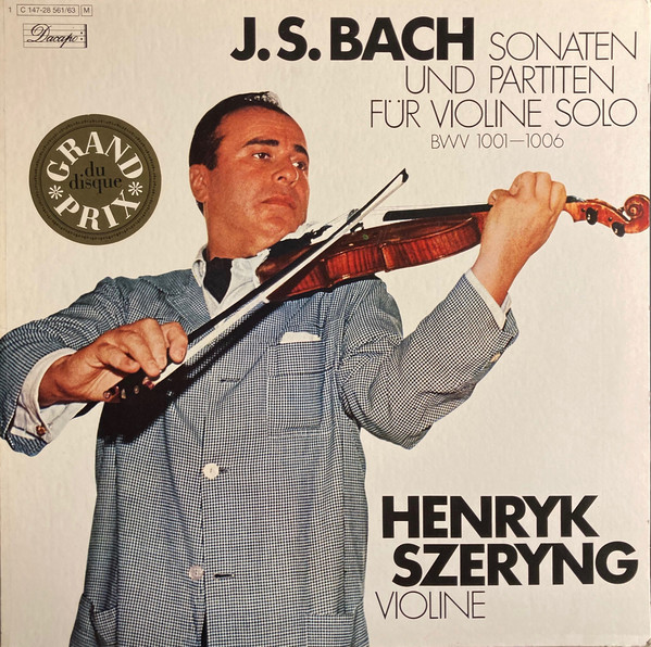 Cover J.S. Bach*, Henryk Szeryng - Sonaten Und Partiten Für Violine Solo (BWV 1001-1006) (3xLP, Mono, RE, Sli) Schallplatten Ankauf