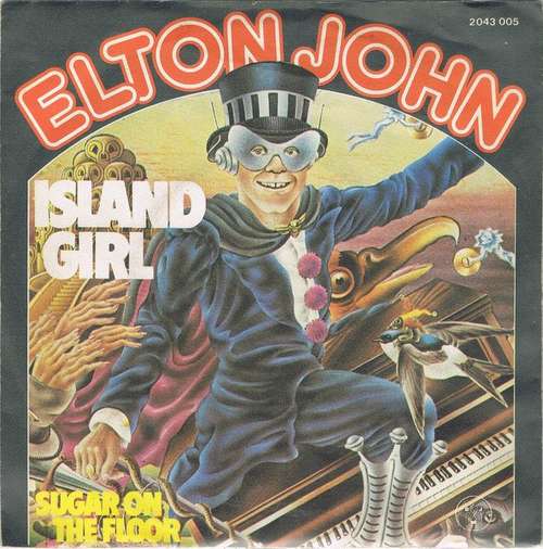 Cover Elton John - Island Girl (7, Single) Schallplatten Ankauf