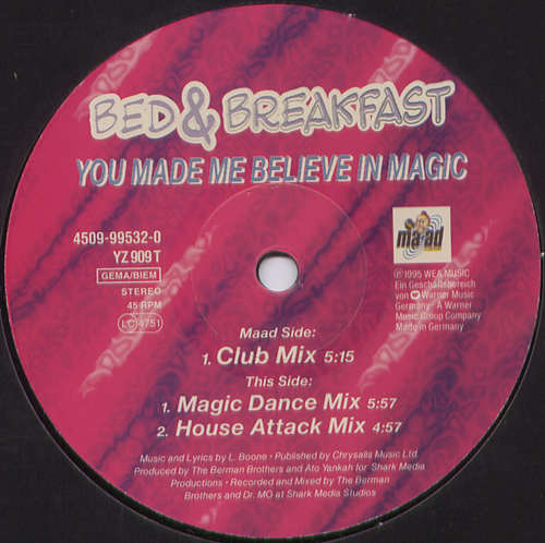 Cover Bed & Breakfast - You Made Me Believe In Magic (12) Schallplatten Ankauf