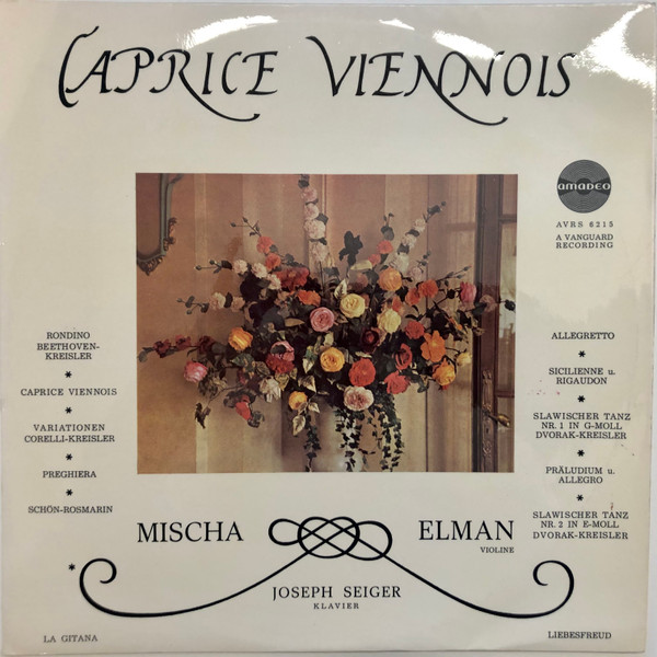 Cover Mischa Elman, Josef Seiger* - Caprice Viennoise (LP) Schallplatten Ankauf