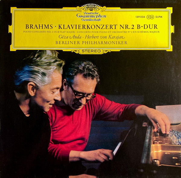 Cover Brahms* - Géza Anda, Herbert Von Karajan, Berliner Philharmoniker - Klavierkonzert Nr. 2 B-Dur (LP, Album) Schallplatten Ankauf