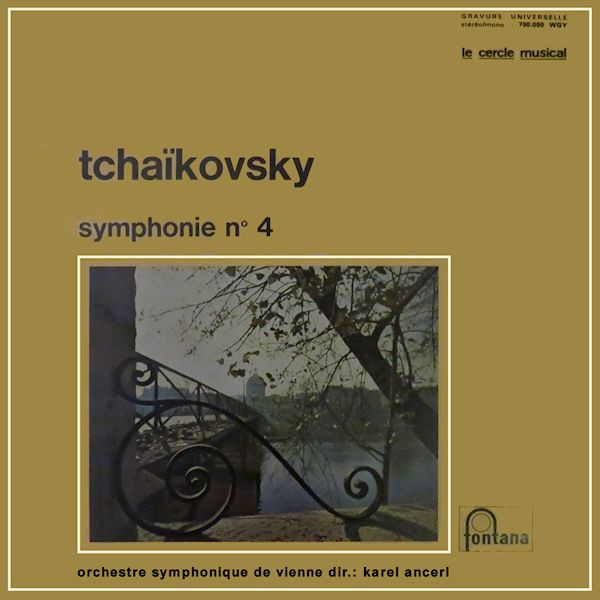 Cover Tchaïkovsky* - Orchestre Symphonique De Vienne*, Karel Ancerl* - Symphonie N° 4 (LP) Schallplatten Ankauf