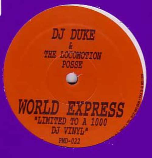 Cover DJ Duke &  The Locomotion Posse - World Express (12, Maxi, Ltd) Schallplatten Ankauf