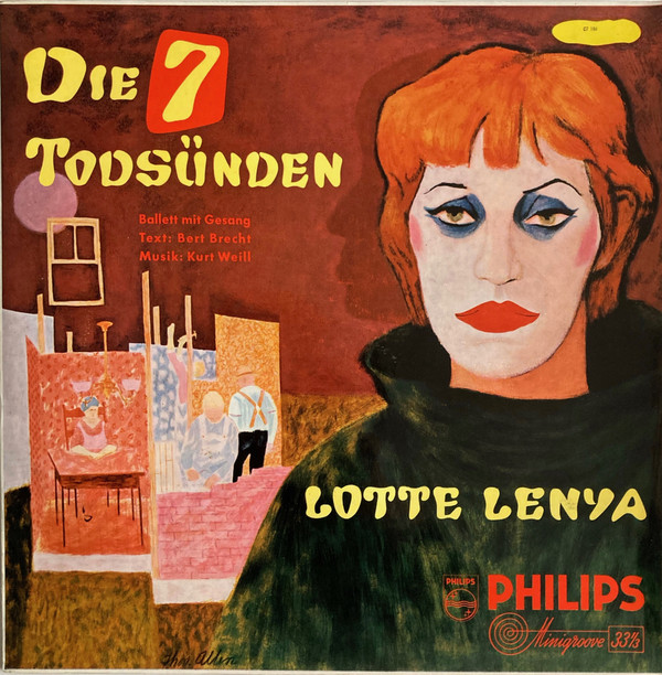 Cover Lotte Lenya - Die 7 Todsünden (LP, Album, mar) Schallplatten Ankauf