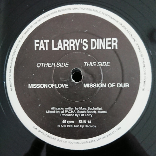 Cover Fat Larry's Diner - Mission Of Love (12) Schallplatten Ankauf