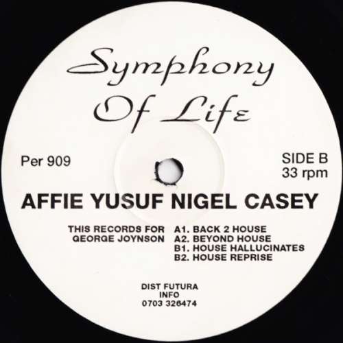 Cover Affie Yusuf & Nigel Casey - Symphony Of Life (12) Schallplatten Ankauf