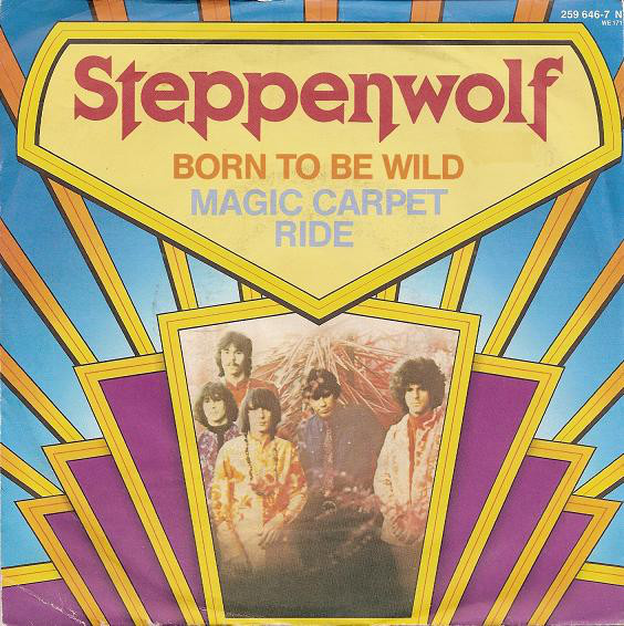 Cover Steppenwolf - Born To Be Wild / Magic Carpet Ride (7, Single, RE) Schallplatten Ankauf