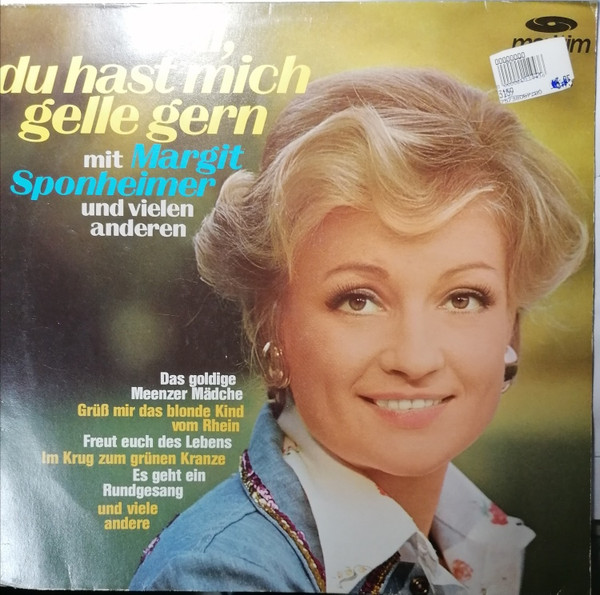 Cover Margit Sponheimer - Gell, Du Hast Mich Gelle Gern (LP) Schallplatten Ankauf