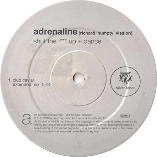 Cover Adrenaline - Shut The F*** Up + Dance (2x12, Promo) Schallplatten Ankauf