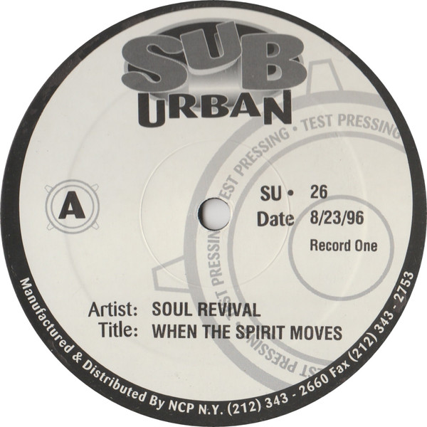 Cover Soul Revival Featuring Capathia Jenkins - When The Spirit Moves (2x12, TP) Schallplatten Ankauf