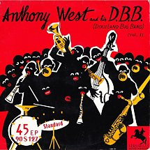 Cover Anthony West And His D.B.B.* - Je T'aime Encore Plus (7, EP) Schallplatten Ankauf