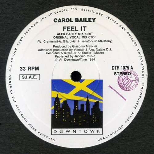 Cover Carol Bailey - Feel It (12, Etch) Schallplatten Ankauf
