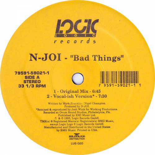 Cover N-Joi - Bad Things (12) Schallplatten Ankauf
