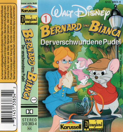 Cover Various - Bernard Und Bianca 1 - Der Verschwundene Pudel (Cass) Schallplatten Ankauf