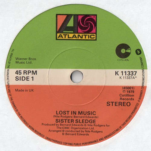 Cover Sister Sledge - Lost In Music (7, Single) Schallplatten Ankauf