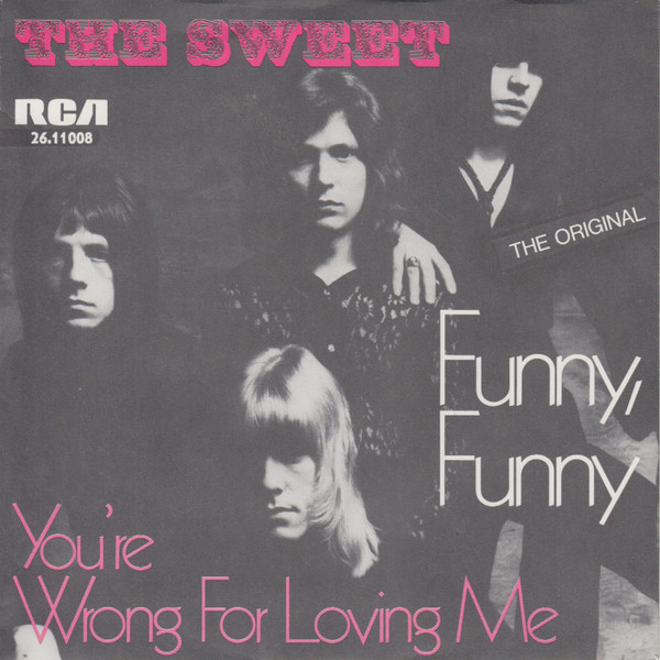 Cover The Sweet - Funny, Funny (7, Single, Bla) Schallplatten Ankauf
