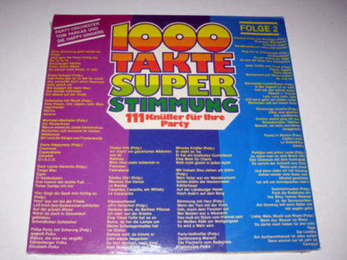 Cover Party-Orchester Tom Parkas Und Die Happy-Singers* - 1000 Takte Superstimmung Folge 2 (2xLP, Comp, Gat) Schallplatten Ankauf