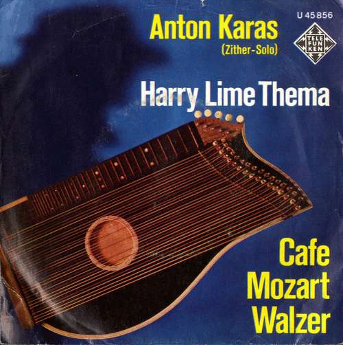 Cover Anton Karas - Harry Lime Thema / Cafe Mozart Walzer (7, Single) Schallplatten Ankauf