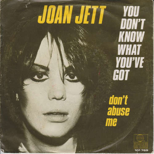 Cover Joan Jett - You Don't Know What You've Got (7) Schallplatten Ankauf