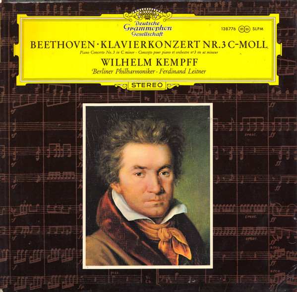 Cover Beethoven* – Wilhelm Kempff · Berlin Philharmonic* · Ferdinand Leitner - Klavierkonzert Nr. 3 C-Moll (LP, RE) Schallplatten Ankauf