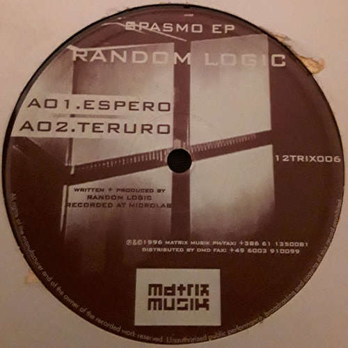 Cover Random Logic - Spasmo EP (12, EP) Schallplatten Ankauf