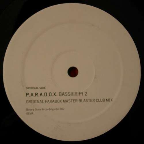 Cover P.A.R.A.D.O.X. - Bass!!!!!!Pt2 (12) Schallplatten Ankauf