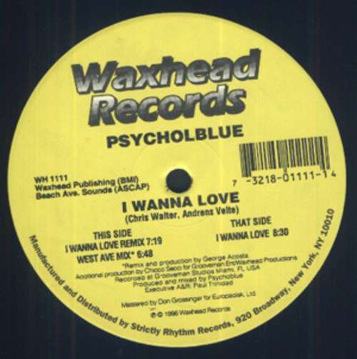 Cover Psychoblue - I Wanna Love (12) Schallplatten Ankauf