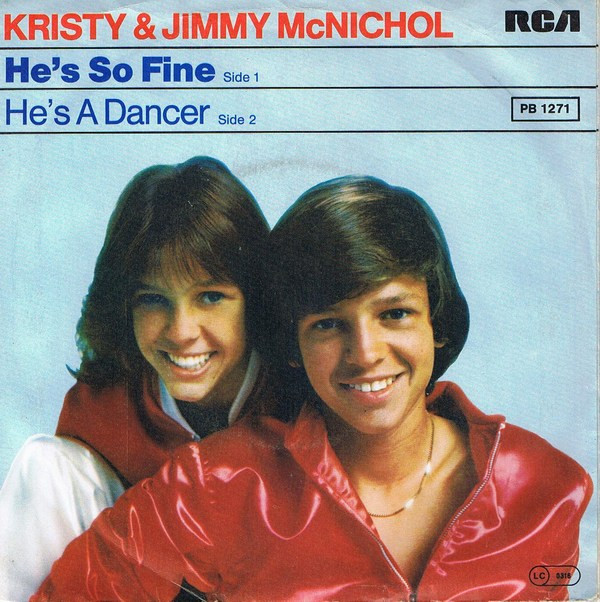Cover Kristy & Jimmy McNichol - He's So Fine / He's A Dancer (7, Single) Schallplatten Ankauf