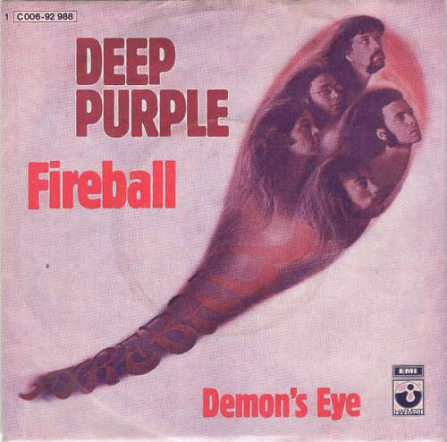 Cover Deep Purple - Fireball  (7, Single) Schallplatten Ankauf