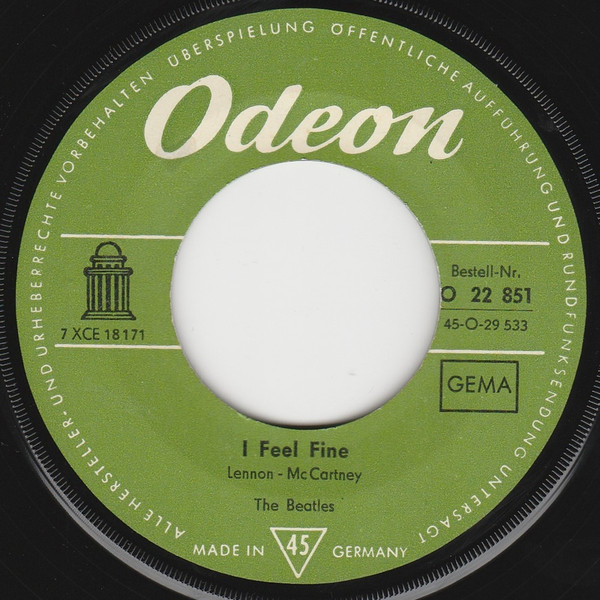 Cover The Beatles - I Feel Fine / She's A Woman (7, Single, M/Print) Schallplatten Ankauf