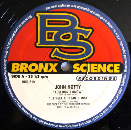 Cover John Notty* / Funk Breed - You Don't Know / People I Know (12) Schallplatten Ankauf