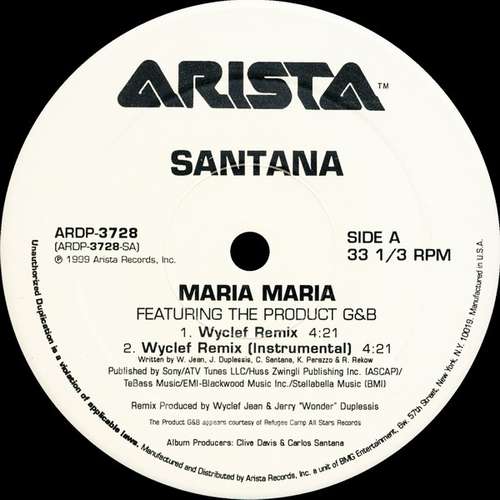 Cover Maria Maria Schallplatten Ankauf