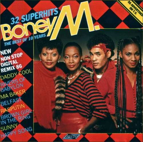 Cover Boney M. - 32 Super Hits - The Best Of 10 Years (New Non Stop Digital Remix 86) (LP, Comp, Mixed) Schallplatten Ankauf