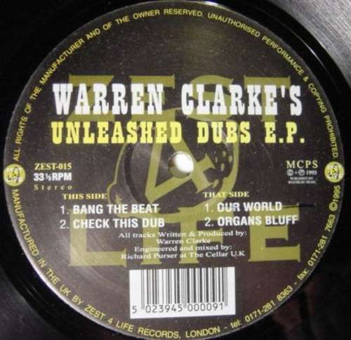 Cover Warren Clarke - Unleashed Dubs E.P. (12, EP) Schallplatten Ankauf