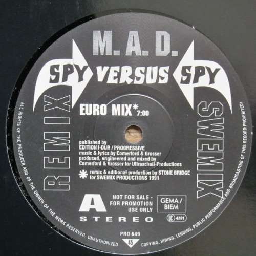 Cover M.A.D. (14) - Spy Versus Spy (Swemix Remix) (12, Promo) Schallplatten Ankauf