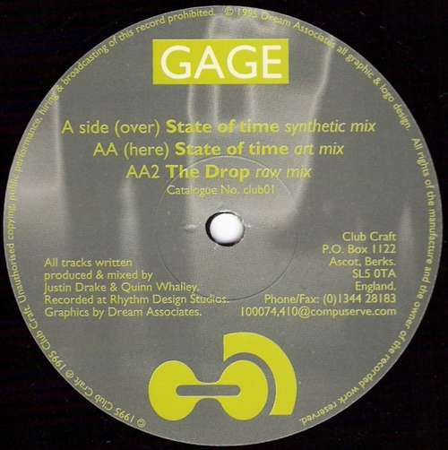 Cover Gage - State Of Time (12) Schallplatten Ankauf