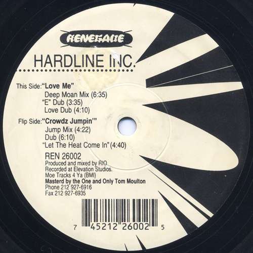 Cover Hardline Inc. - Love Me / Crowdz Jumpin' (12) Schallplatten Ankauf