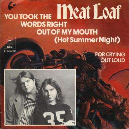 Cover Meat Loaf - You Took The Words Right Out Of My Mouth (Hot Summer Night) (7, Single) Schallplatten Ankauf