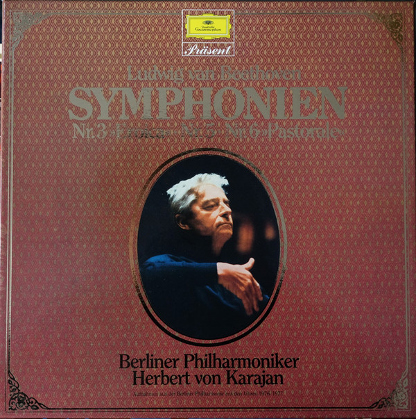 Cover Ludwig van Beethoven, Herbert von Karajan, Berliner Philharmoniker - Symphonien Nr.3 Eroica Nr.5 Nr.6 Pastorale (LP, Box) Schallplatten Ankauf