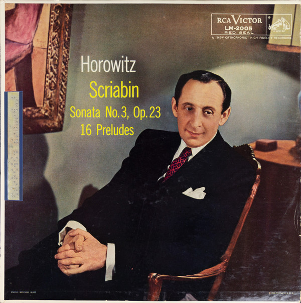 Cover Horowitz*, Scriabin* - Sonata No. 3, Op. 23 / 16 Preludes (LP, Album, Mono, RP, Red) Schallplatten Ankauf